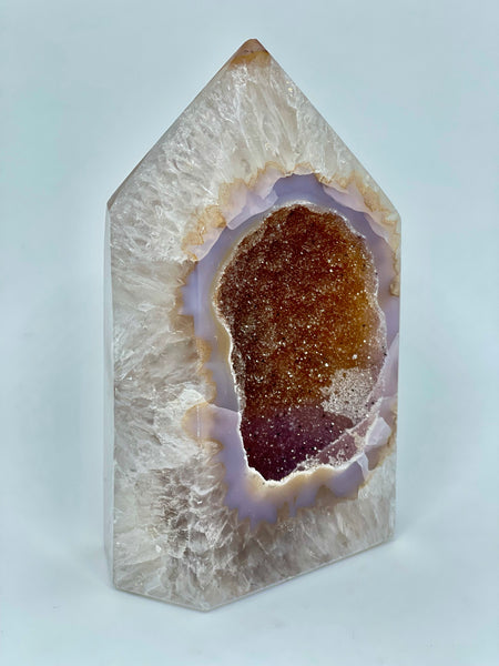 Brazilian Druzy Agate Base Cut Polished 1kg