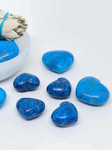 Turquoise Howlite Heart