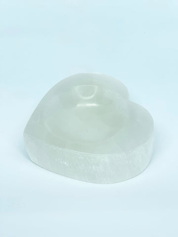 Selenite Heart Bowl 1.5kg