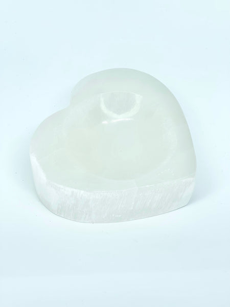 Selenite Heart Bowl 1.5kg