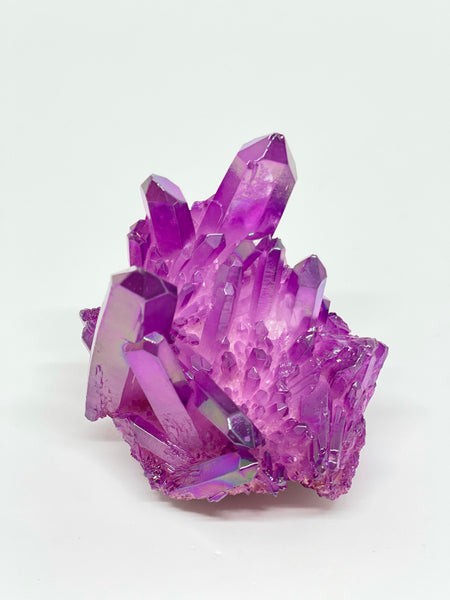 Purple Flame Aura Quartz Cluster 270g