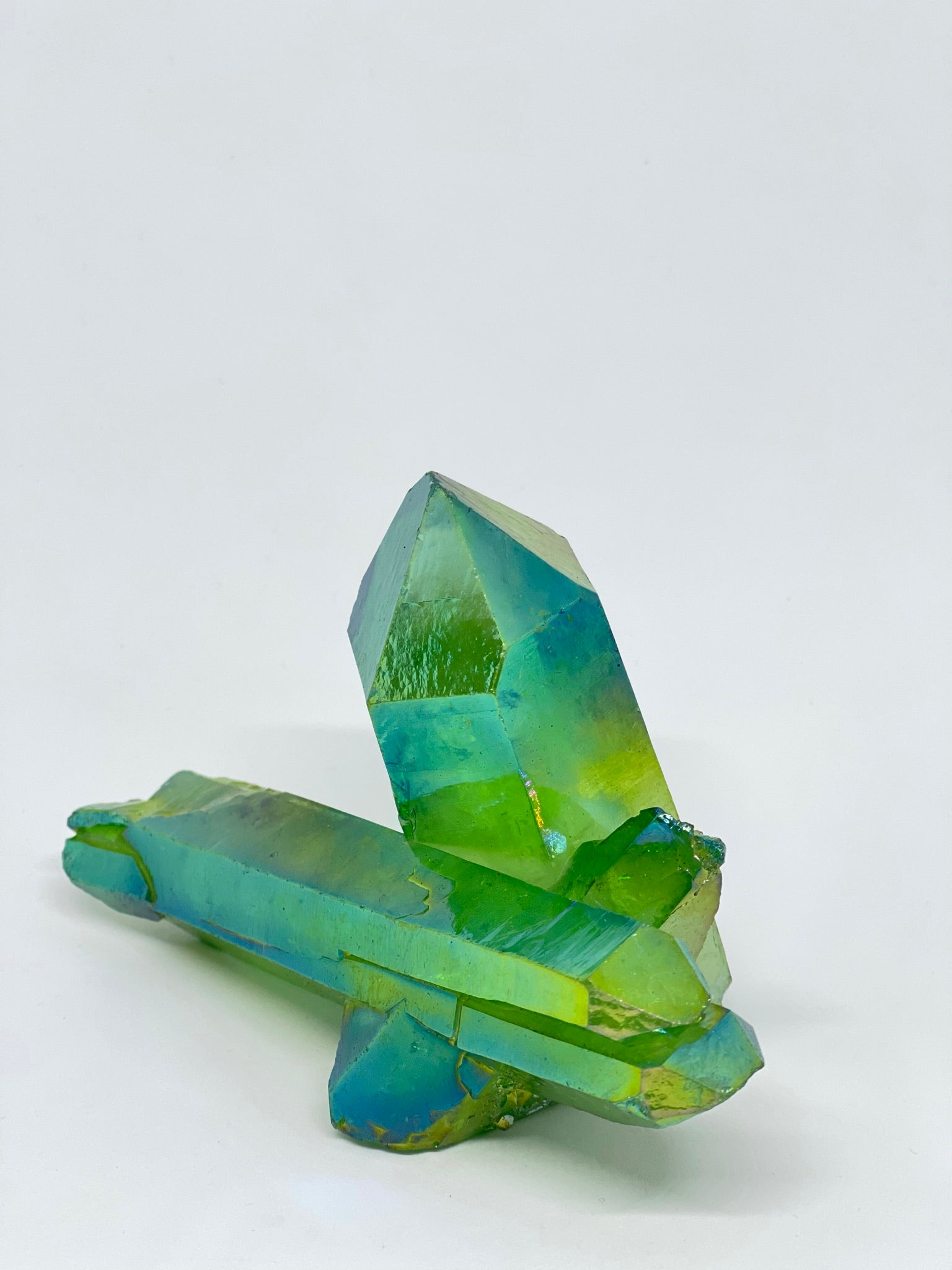 Green Aura Quartz Point