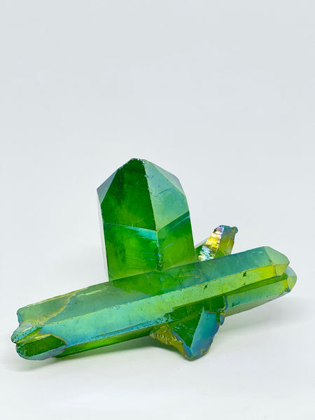 Green Aura Quartz Point