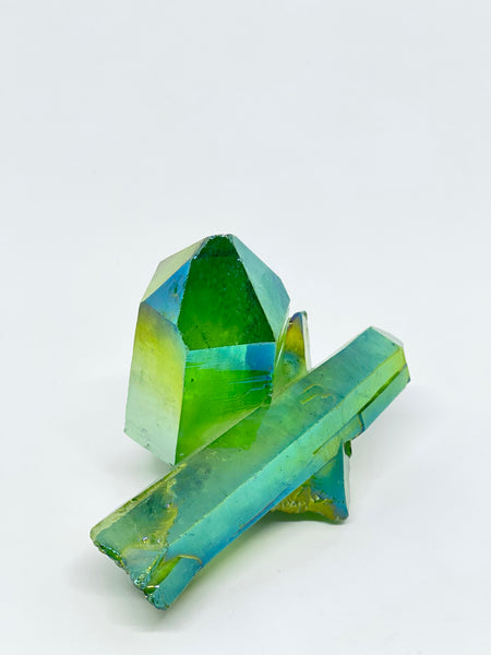 Green Aura Quartz Point