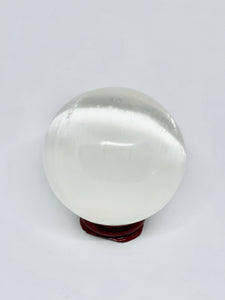 Selenite Sphere + Stand