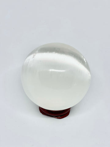 Selenite Sphere + Stand