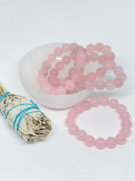 Rose Quartz Bracelet 12mm