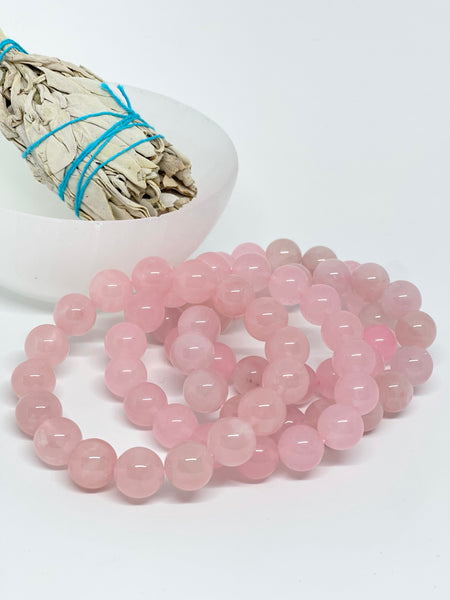 Rose Quartz Bracelet 12mm