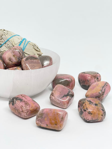 Rhodonite Tumbled A-grade