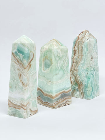 Caribbean Blue Calcite and Aragonite Generator Tower