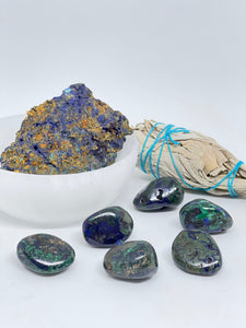 Azurite & Malachite A-grade Tumbled medium